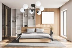 Roma Taklampe 6-lys - Svart/Opal -Lightup Butikk Roma taklampe 6 lys SvartOpal Taklamper Emibig 12326 3