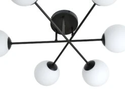 Roma Taklampe 6-lys - Svart/Opal -Lightup Butikk Roma taklampe 6 lys SvartOpal Taklamper Emibig 12326 5