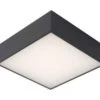 Roxane Square Taklampe IP54 10 Watt 2700 Kelvin - Antrasitt