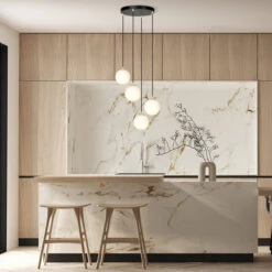 Royal Takpendel 4-lys - Svart/Opal/Gullfarget -Lightup Butikk Royal takpendel 4 lys SvartOpalGullfarget Takpendler Emibig 12434 4