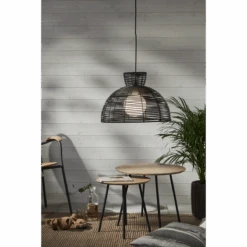 Star Trading Runde Utendørs Lampeskjerm 47 Cm IP44 - Svart -Lightup Butikk Runde utendors lampeskjerm 47 cm IP44 Svart Utebelysning Hagebelysning Star Trading 092 20 4