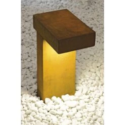 Rusty Pullert 40 Cm IP44 -Lightup Butikk Rusty pullert 40 cm IP44 Utebelysning pullert Slv slv 230090 5