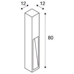 Rusty Pullert 80 Cm IP44 -Lightup Butikk Rusty pullert 80 cm IP44 Utebelysning pullert Slv slv 229411 4