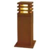 Rusty Square Pullert 40 Cm IP55