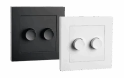 SG LEDDim Dobbel Dimmer - 2x100W - Hvit -Lightup Butikk SG LEDDim dobbel dimmer 2x100W Hvit Elektro dimmere Sg Armaturen As 1431102 3