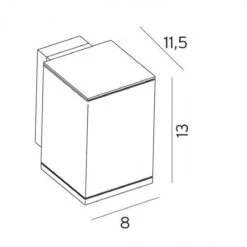 Sandvik 794 4W LED - Hvit -Lightup Butikk Sandvik 794 4W LED Hvit Utebelysning vegg opp og ned Norlys 3185475 3