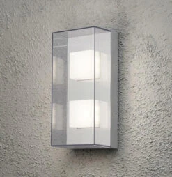 Konstsmide Sanremo Dobbel Vegglampe 8W LED - Klar