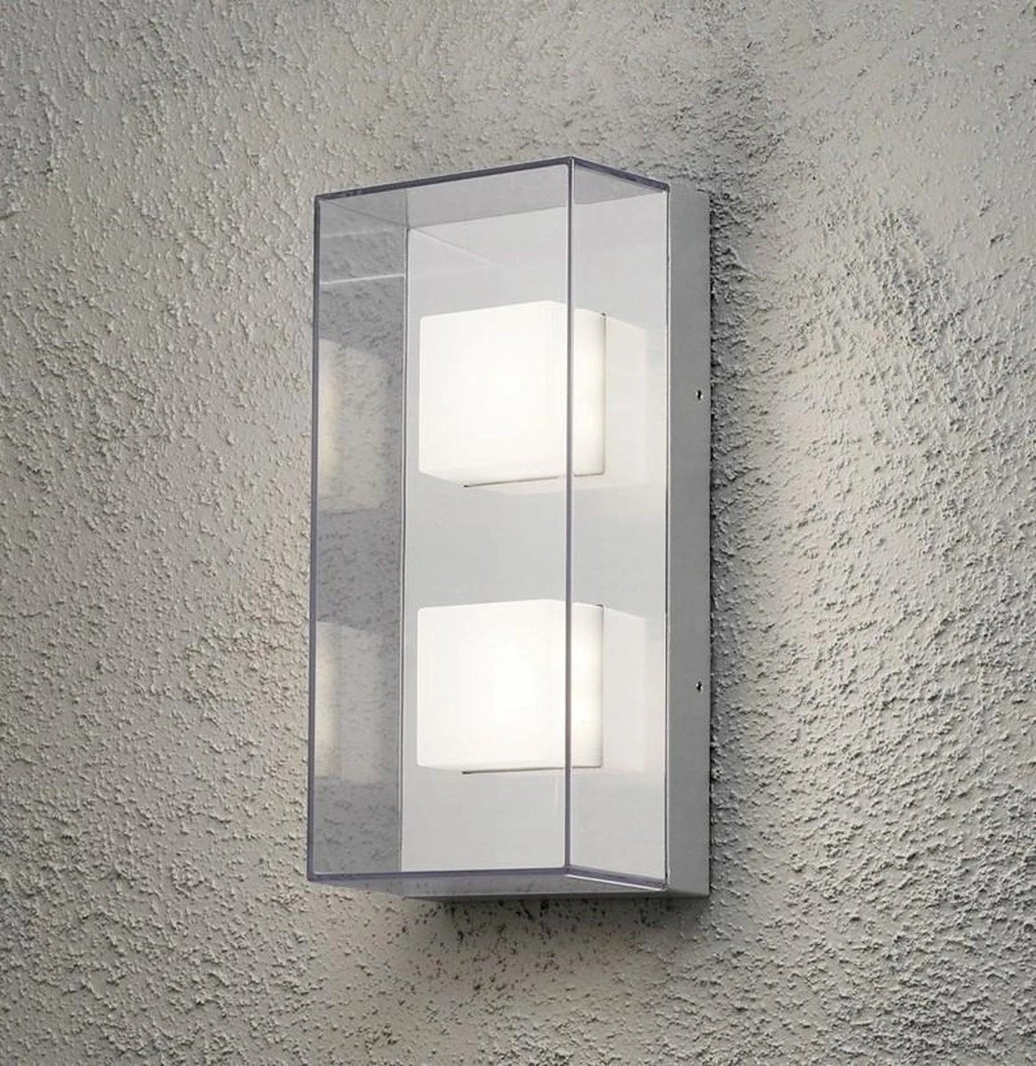 Konstsmide Sanremo Dobbel Vegglampe 8W LED - Klar 3 Konstsmide Sanremo Dobbel Vegglampe 8W LED - Klar