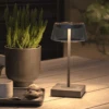 Konstsmide Scilla Bordlampe 27 Cm IP54 Oppladbar USB - Svart