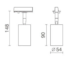 Secco Spotskinne 5 Spotter 2 Meter - Pure White -Lightup Butikk Secco spotskinne 5 spotter 2 meter Pure white Spotskinner 230V NorDesign 387570206389560206389561306389561206 4