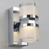 Selena Vegglampe IP21 2x5W Dimbar - Krom