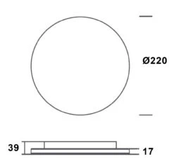 Shine 220 Taklampe CS/PS 8/10/15W 2700/3000K Dimbar - Hvit -Lightup Butikk Shine 220 taklampe CSPS 81015W 27003000K Dimbar Hvit Taklamper NorDesign 872200115 6