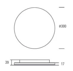Shine 300 Taklampe CS/PS 10/18/24W 2700/3000K Dimbar - Hvit -Lightup Butikk Shine 300 taklampe CSPS 101824W 27003000K Dimbar Hvit Taklamper NorDesign 513000124 3