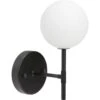 Sigma Vegglampe IP23 - Svart/Opal