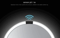 Simplehuman Sminkespeil Med Lys, Sensor Og Høyttaler -Lightup Butikk Simplehuman sminkespeil med lys sensor og hoyttaler Baderomsbelysning sminkespeil Simplehuman ST3044 4