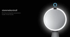 Simplehuman Sminkespeil Med Lys, Sensor Og Høyttaler -Lightup Butikk Simplehuman sminkespeil med lys sensor og hoyttaler Baderomsbelysning sminkespeil Simplehuman ST3044 5