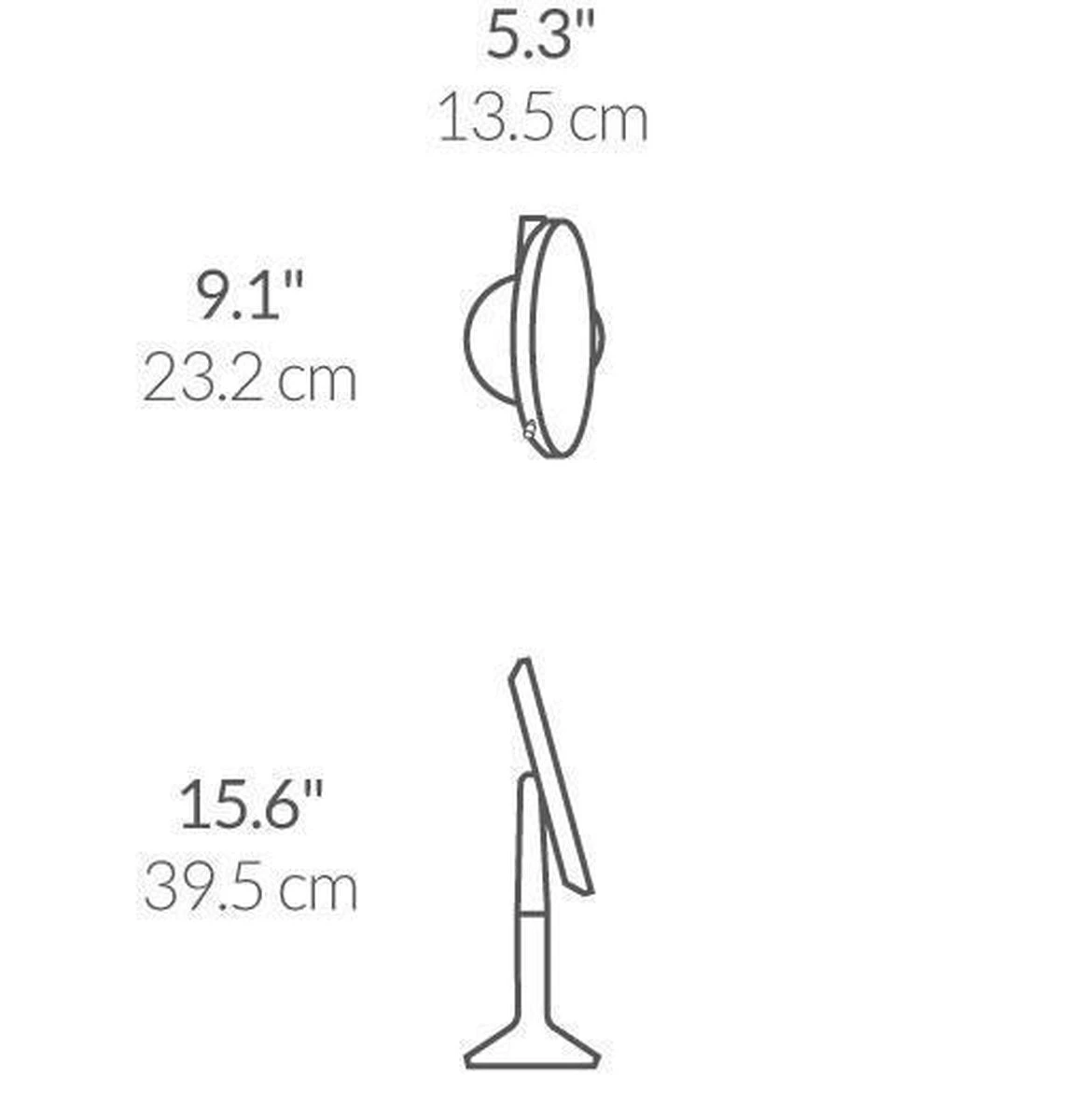 Simplehuman Sminkespeil Trio Med Lys, Sensor Og Oppladbart - Rosegull 9 Simplehuman Sminkespeil Trio Med Lys, Sensor Og Oppladbart - Rosegull - Bilde 7