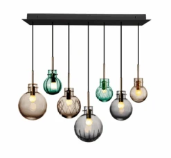 Skumring Krystallkuler 7 Stk - Sort Baldakin