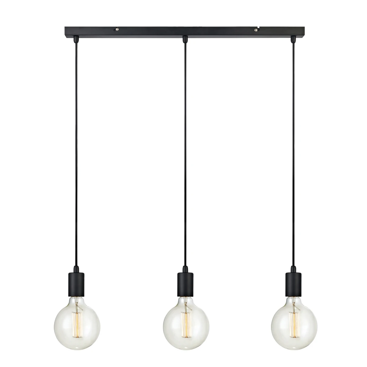 Markslöjd Sky Pendel Rett 3 Lys - Svart - Svart 4 Markslöjd Sky Pendel Rett 3 Lys - Svart - Svart - Bilde 2