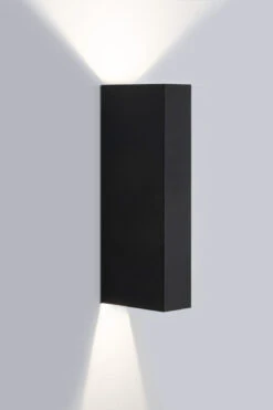 Slim Flex Utendørs Vegglampe IP65 2x4,6W Dimbar 3000K - Svart -Lightup Butikk Slim Flex utendors vegglampe IP65 2x46W Dimbar 3000K Svart Utebelysning vegg opp og ned Antidark 2 237 35 2 4