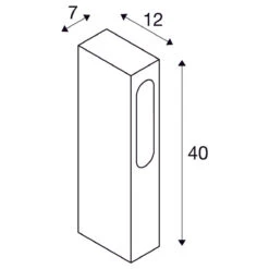 Slotbox Pullert 40 Cm 8W 3000 Kelvin IP44 -Lightup Butikk Slotbox pullert 40 cm 8W 3000 Kelvin IP44 Utebelysning pullert Slv slv 232135 6
