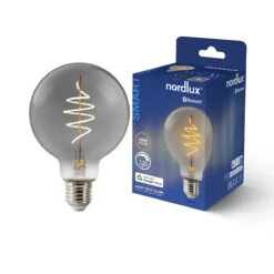 Nordlux Smartpære E27 4,7W 1800 Kelvin 100 Lumen 95 Mm - Røykfarget -Lightup Butikk Smartpaere E27 47W 1800 Kelvin 100 Lumen 95 mm Roykfarget Smartpaerer E27 Nordlux 2280162747 3