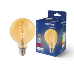 Nordlux Smartpære E27 G95 4,7W 2200 Kelvin 380 Lumen 95 Mm - Amberfarget 9 Nordlux Smartpære E27 G95 4,7W 2200 Kelvin 380 Lumen 95 Mm - Amberfarget -Lightup Butikk Smartpaere E27 G95 47W 2200 Kelvin 380 Lumen 95 mm Amberfarget Smartpaerer E27 Nordlux 2170132747 4