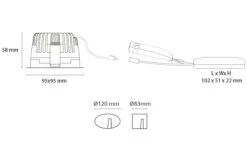 Soft Square Innfelt Downlight 12W 3000K RA98 Dimbar - Svart -Lightup Butikk Soft Square innfelt downlight 12W 3000K RA98 dimbar Svart Downlight lavtbyggende Sg Armaturen As 3201110 3