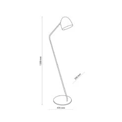 Soho Gulvlampe -Lightup Butikk Soho gulvlampe Gulvlamper TK Lighting TK 5037 5