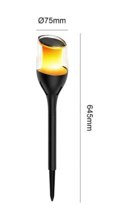 Solar Flame Hagebelysning 1W 1600K IP65 - Solcelle -Lightup Butikk Solar Flame hagebelysning 1W 1600K IP65 Solcelle Utebelysning Hagebelysning NorDesign 401321206 3