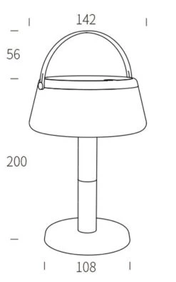 Solar Bordlampe 2,2W 2700 Kelvin IP44 Utendørs Med Solcelle -Lightup Butikk Solar bordlampe 22W 2700 Kelvin IP44 utendors med solcelle Utebelysning Hagebelysning NorDesign 402112022 3