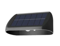 Solar Vegglampe 2W 3000 Kelvin IP65 Utendørs Med Solcelle
