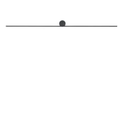 Spin Vegglampe Medium 99 Cm 14W 3000K - Svart