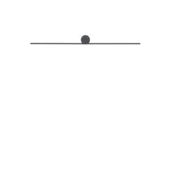 Spin Vegglampe Small 66 Cm 9W 3000K - Svart