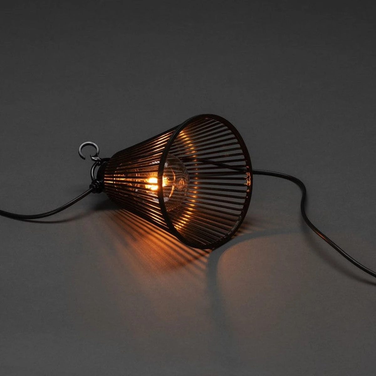 Konstsmide Startsett Lysslynge 10 Lys Med Svarte Skjermer - Amber 6 Konstsmide Startsett Lysslynge 10 Lys Med Svarte Skjermer - Amber - Bilde 4