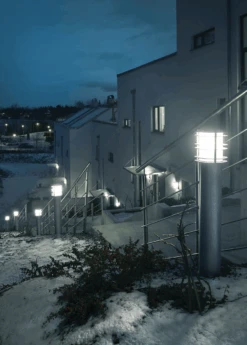 Stockholm Pullert 1464 Opalglass - Galvanisert Stål -Lightup Butikk Stockholm pullert 1464 opalglass Galvanisert stal Utebelysning pullert Norlys 3185434 7