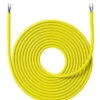 Stoffledning 4 Meter Uten Jord - Gul -Lightup Butikk Stoffledning 4 meter uten jord Gul Elektro Kabel Nielsen Light NL 950404 1