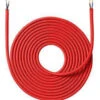 Stoffledning 4 Meter Uten Jord - Rød -Lightup Butikk Stoffledning 4 meter uten jord Rod Elektro Kabel Nielsen Light NL 950402 1