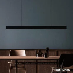 Supreme 150 Long Takpendel Opp Og Ned Lys 45W 2700K Dimbar - Svart