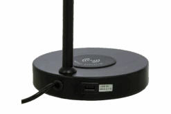 Tabela Bordlampe Med Trådløs Lader Og USB - Svart -Lightup Butikk Tabela bordlampe med tradlos lader og USB Svart Bordlamper Aneta Lighting 18204 15 3