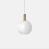 Ferm LIVING Taklampe Collect Opal Sphere-Low Socket Messing
