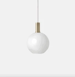 Ferm LIVING Taklampe Collect Opal Sphere-Low Socket Messing