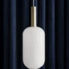 Ferm LIVING Taklampe Collect Opal Tall-Low Socket Messing -Lightup Butikk Taklampe Collect Opal Tall Low socket Messing Takpendler Ferm Living Feg 51495107 1