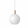 Ferm LIVING Taklampe Collect Sphere-Low Socket Rosa