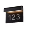 Thesi Utendørs Vegglampe Med Husnummer - Svart