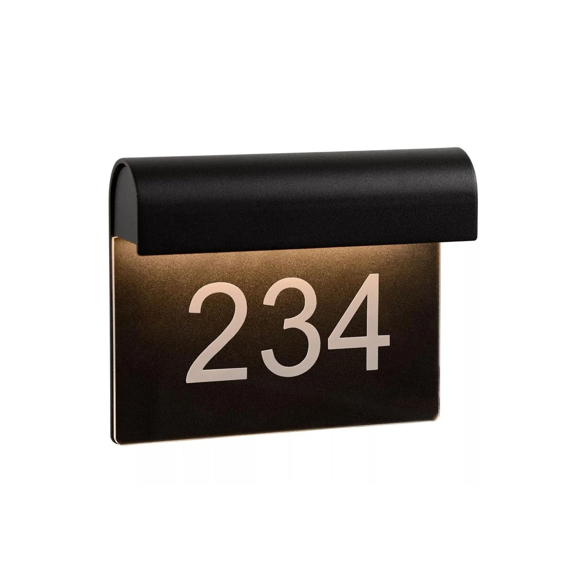 Thesi Utendørs Vegglampe Med Husnummer - Svart 6 Thesi Utendørs Vegglampe Med Husnummer - Svart - Bilde 4