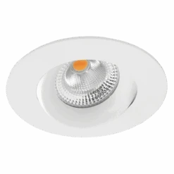Tigrus 360° Rotatable Lavtbyggende Downlight 7W 2700K IP44 - Hvit