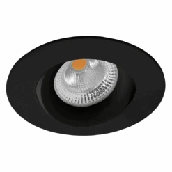 Tigrus 360° Rotatable Lavtbyggende Downlight 7W 2700K IP44 - Svart