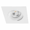 Tigrus 360° Square Rotatable Lavtbyggende Downlight 7W 2700K IP44 - Hvit