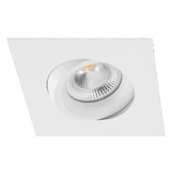 Tigrus 360° Square Rotatable Lavtbyggende Downlight 7W 2700K IP44 - Hvit